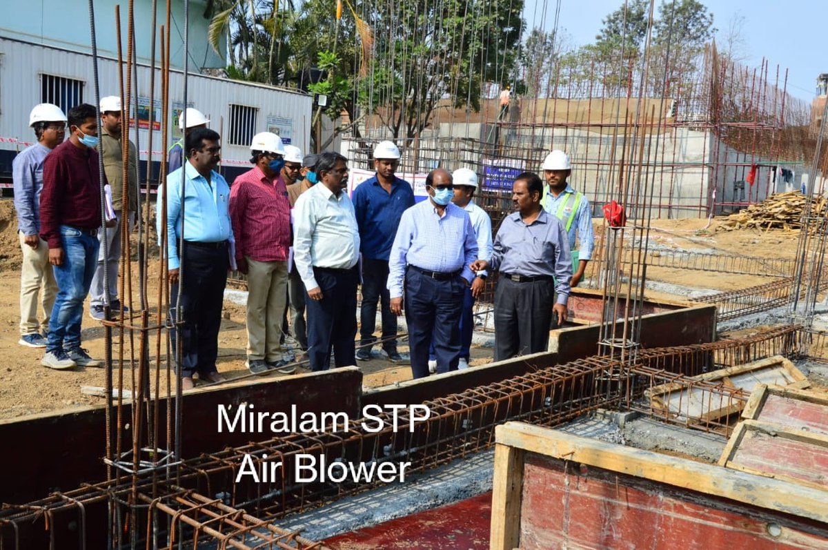 #HyderabadSTPs on target for 100% treatment of sewage produced in the city.
STP of 41.5 MLD capacity is under construction at Miralam.
I inspected &amp; reviewed today &amp; instructed Agency to ensure completion by April 2023.
@mdhmwssb @KTRTRS <a href="/TelanganaCMO/">Telangana CMO</a> <a href="/arvindkumar_ias/">Arvind Kumar</a> <a href="/GHMCOnline/">GHMC</a>