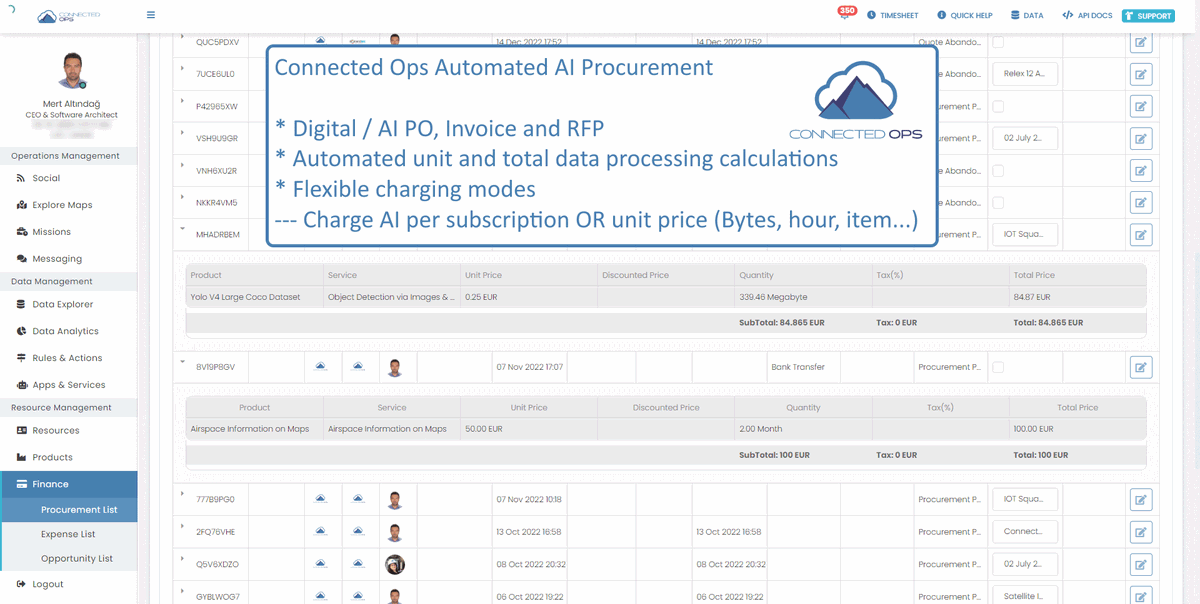 TheConnectedOps's tweet photo. Today's feature : #AI #workflows and automated #Digital #Procurement process.

Connected Ops provides extensive AI infrastructure, software and procurement processes. You can create your own AI &amp; Digital marketplace and eco-system.

New digital #technologies shall avoid humans. https://t.co/GeEAycmYjR