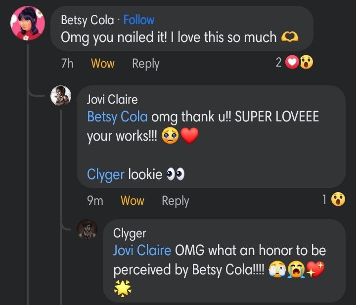 clygerdoodles's tweet image. So a friend asked months ago if I wanted to collab with them for a project and she wanted me to work on a background illustration.
She posted the final output yesterday and— hOLY HECC WE GOT PERCEIVED BY BETSY COLA!
#shook