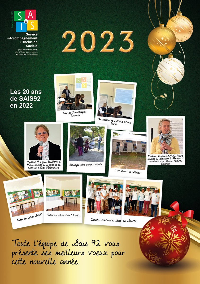 sais_92's tweet photo. Le conseil d'administration de sais 92, vous présente ses meilleurs voeux pour 2023 https://t.co/bIGvxPMWra