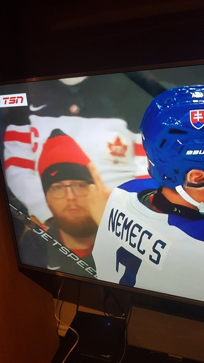 RRTAmy's tweet photo. #IIHF @HockeyCanada Hey everyone! Team Canada is amazing.  Conner Bedard is a star.
But did anyone else see this guy? https://t.co/mXtVVOEfYP