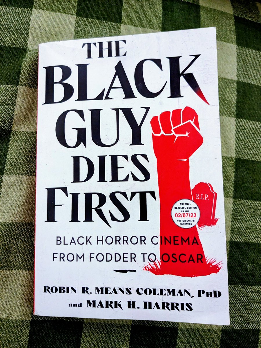 TheLitCritGuy's tweet photo. .@blacula &amp; @MeansColeman "The Black Guy Dies First - Black Horror Cinema from Fodder to Oscar." A brilliant history of Black horror that is rigorous &amp; so funny. Can black horror compete with the horrors of the present? Absolutely something we will talk about on @HorrorVanguard https://t.co/gLOr47RGWy