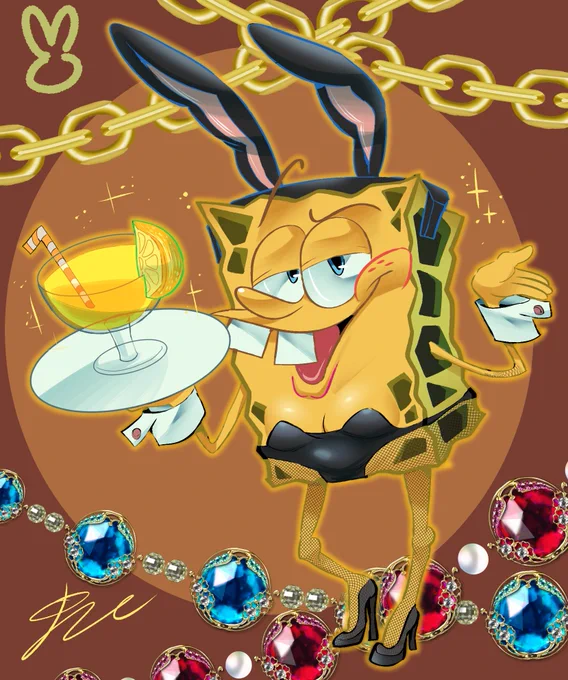 "Hi  Squidward, Happy New year!!how are you today?" 