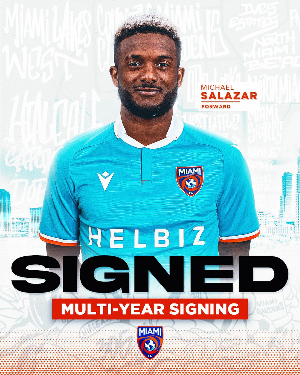 TheMiamiFC's tweet photo. From the Angel City to the 305. Meet our newest member @michaelworld_10 🧡💙 #vamosmiami https://t.co/uB6lOVSDc8