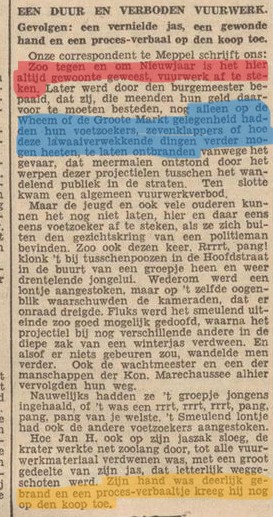 ds_Ernst's tweet photo. Laatste tweet over #vuurwerk: @NOS diepte dit artikel uit 1934 op.
1/ Toen was afsteken al een traditie!
2/ Toen was er ook al een lokaal vuurwerkverbod en voerde men @StienekevdGraaf's voorstel in.
3/ Toen ging ook wel eens wat mis รฉn trad de politie hard op. #rrrt #pang ๐๐! https://t.co/qdOUllIJ4Y