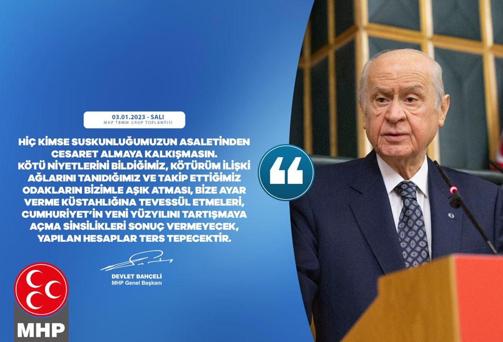 _MHPistanbul_'s tweet photo. Hiç kimse suskunluğumuzun asaletinden cesaret almaya kalkışmasın.

MHP Genel Başkanı
Devlet BAHÇELİ https://t.co/xaUWdooKrq