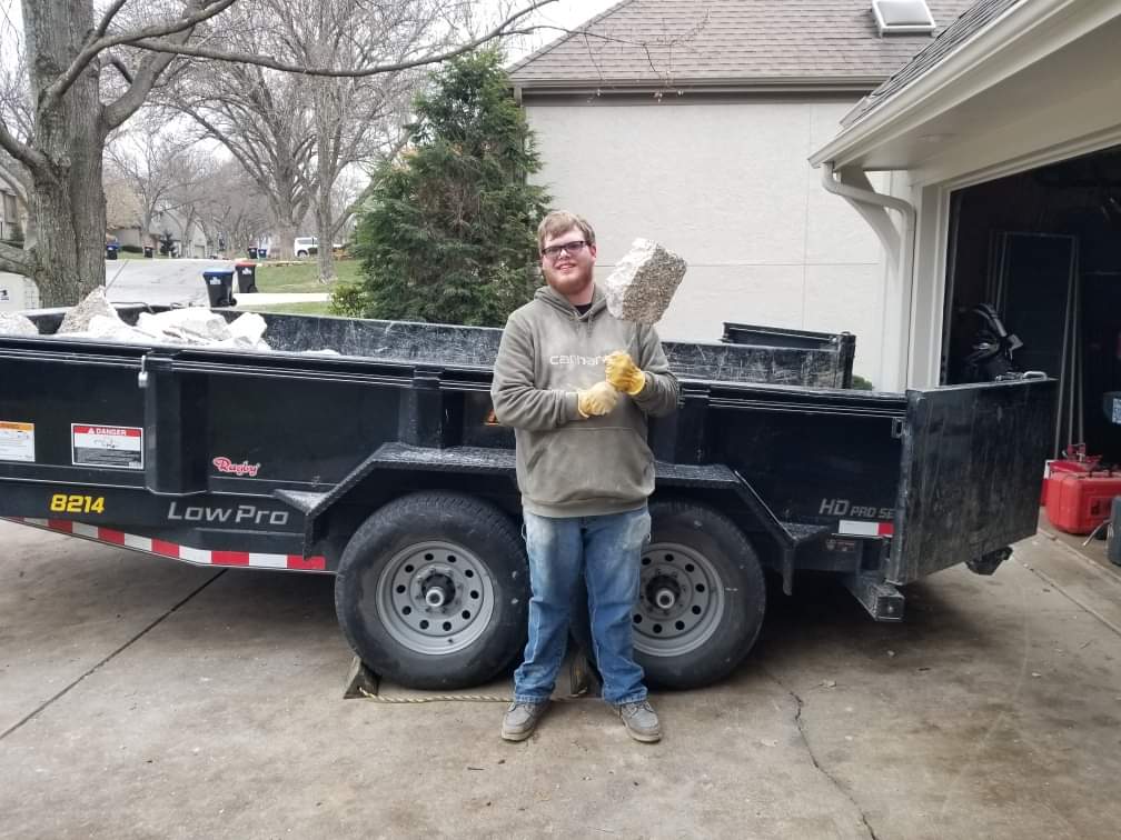 MorganMillerKC's tweet photo. Old concrete comes up &amp; new concrete goes down #LifeOfAnApprentice https://t.co/Tiw6faVtQ9