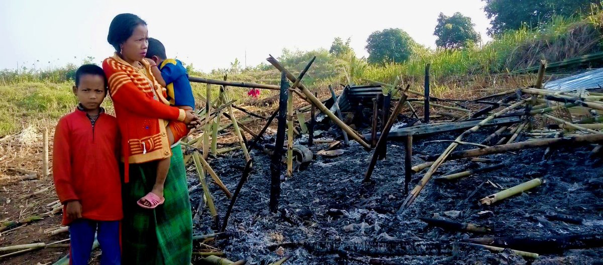 ChtCommission's tweet photo. How New Year started for the indigenous Mro people of Lama, Bandarban. Read the press statement from the CHTC here: https://t.co/aCggAQ1MG4 @UN4Indigenous @UNHumanRights @amnesty @hrw #INDIGENOUS #humanrights https://t.co/osOXYkX2Kb