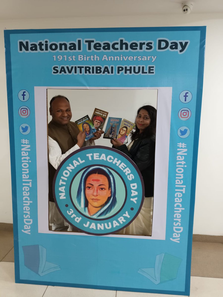 <a href="/SumanNaresh4/">Suman Meena</a> <a href="/PintuPahadi/">Pintu Pahadi</a> Selfi with Selfi point 
#NationalTeachersDay3Jan 
<a href="/Sumitchauhaan/">Sumit Chauhan</a> <a href="/MissionJayBheem/">Mission Jai Bheem</a> <a href="/MissionAmbedkar/">Mission Ambedkar</a> <a href="/MissionAmbedkar/">Mission Ambedkar</a> <a href="/AmbedkarManorma/">Manorma singh</a> <a href="/Haranmaravi/">shailesh Madavi</a>