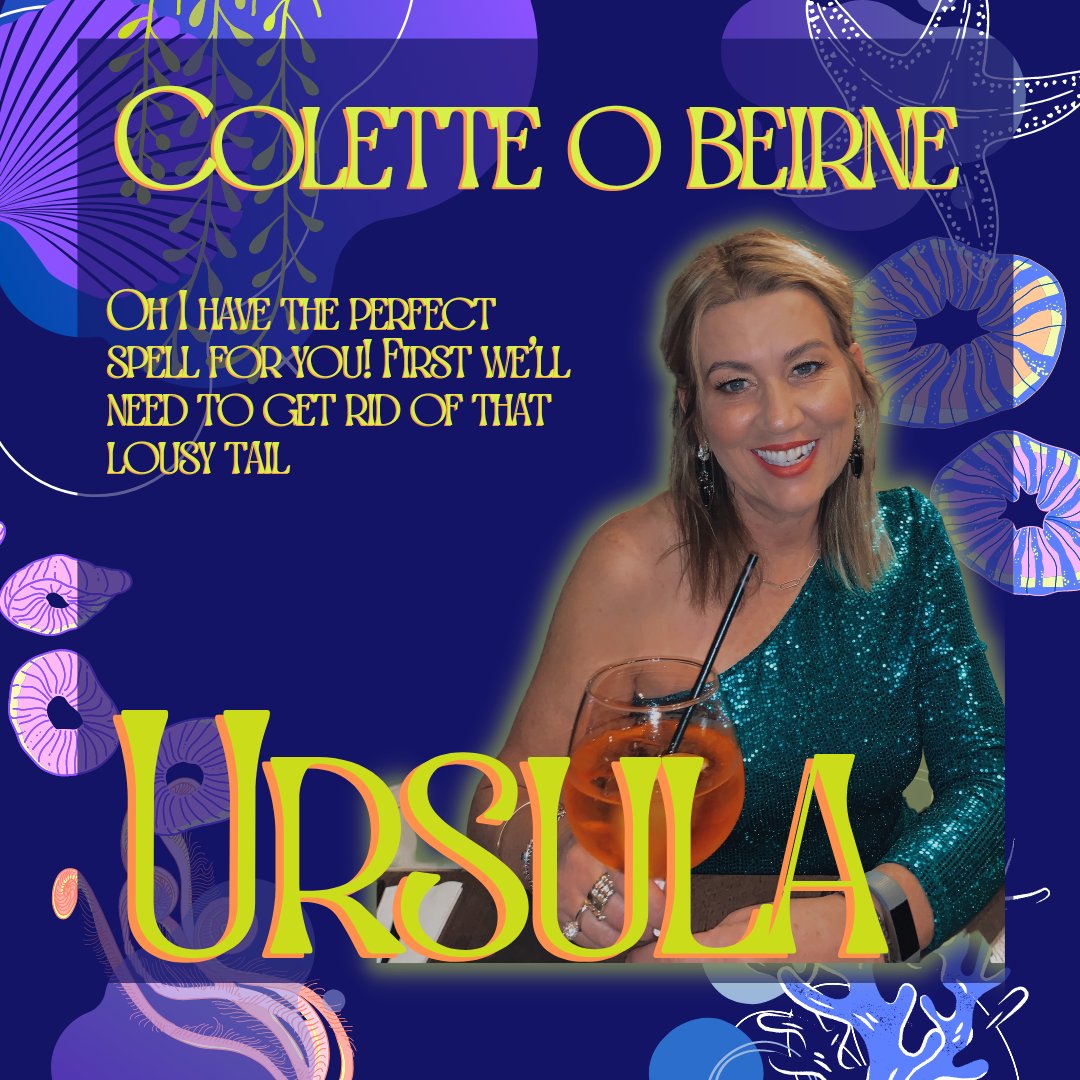 She's behind you!!

Watch out little guppies it's Ursula! Played by Colette O'Beirne, Ursula is the evil sea witch AND KING TRITONS EX GIRLFRIEND 👀👀

come see what happens when these 2 meet again starting THIS FRI. 

Tickets selling out!: baldoylemusicalsociety.ie/products/the-l…