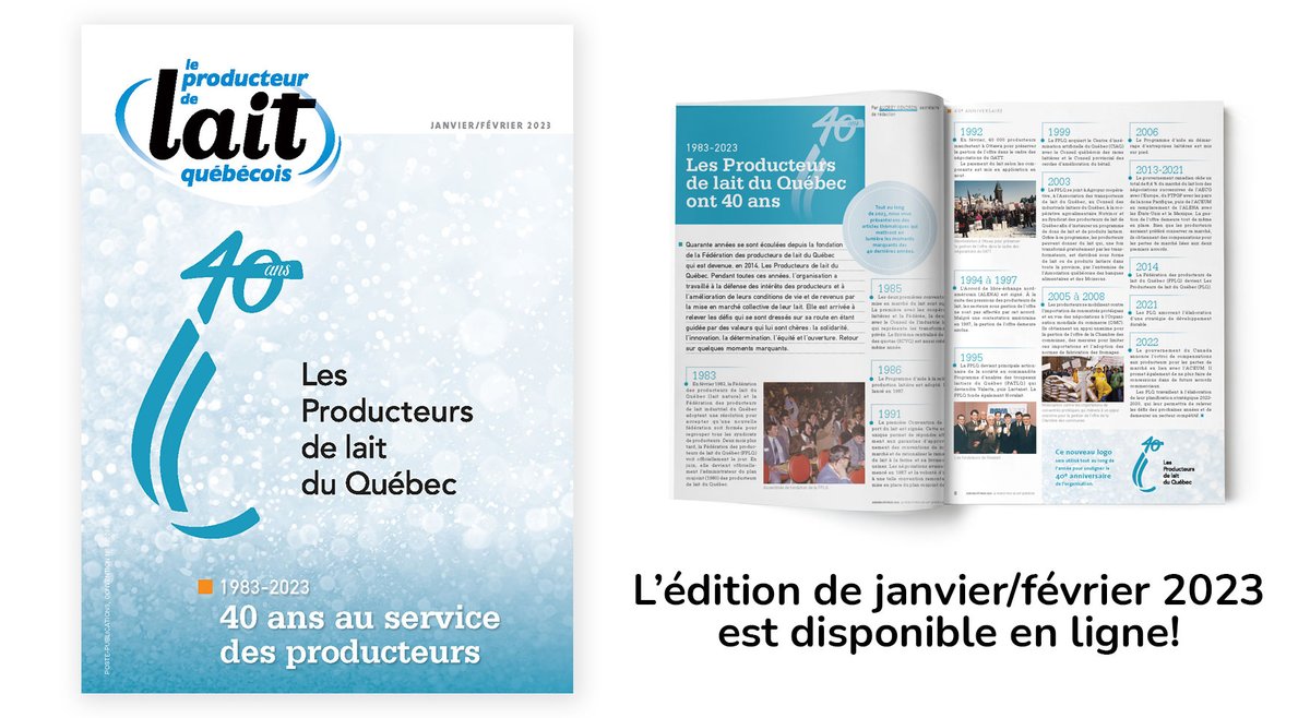 La Revue du mois de janvier/février est maintenant disponible. Tout savoir sur les 40e de l’organisation, un retour sur les Journées de réflexion, le panic érigé dans l’étable, des brosses pour les génisses et la rétention d’employés.  

Lire la revue 👉 bit.ly/3jLHgHg