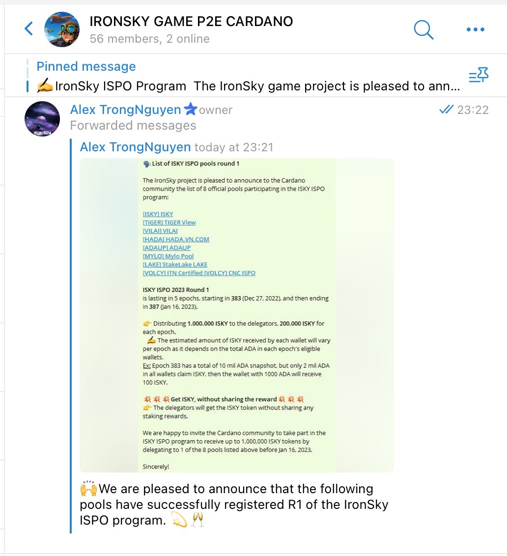IRONSKY NFT GAME ON CARDANO & ETHERIUM tweet media