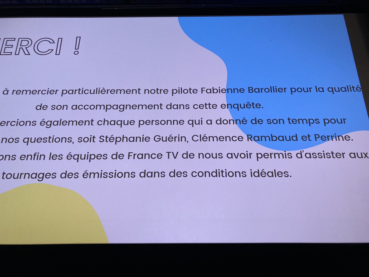 Séance de présentation des #enquêtes de #terrain des #etudiants du <a href="/CELSA_Officiel/">CELSA</a>, pilotées par <a href="/antuan/">antonio grigolini</a> <a href="/MarieABernard/">Marie-Anne Bernard</a> <a href="/LaurenceGodon/">Laurence Godon</a> <a href="/emmanuellehenr7/">Emmanuelle Henry</a> et moi-même 😃 ! Merci <a href="/antoineboilley/">Antoine Boilley</a> et <a href="/vjulliar/">Virginie Julliard</a> pr leur confiance ! Et merci aux étudiants pr leur intérêt ! <a href="/Francetele/">France Télévisions</a>