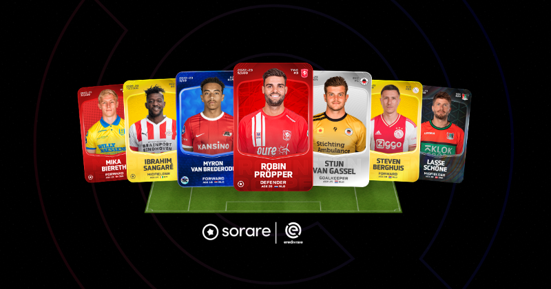 eredivisie's tweet photo. Eredivisie 🤝 @Sorare  ⇾ 𝟮𝟬𝟮𝟱

De Eredivisie en Sorare slaan handen ineen voor uitbreiding van wereldwijde samenwerking tot 2025 🎯 

Lees meer 👇