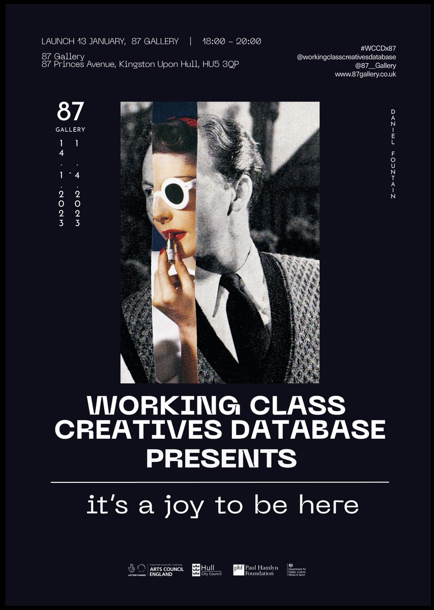 Excited to be part of this exhibition at <a href="/87__Gallery/">87 Gallery</a> from 14 Jan–01 April. Organised with <a href="/Workingclasscr1/">Workingclasscreativesdatabase</a>, it brings together 6 working-class artists who draw on craft histories and processes to challenge contemporary stereotypes of gender, class, and art practice.