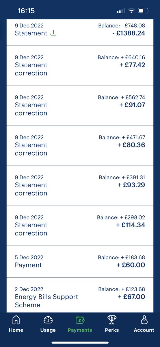 I have a BSc, MSc and soon a PhD, yet my #EnergyBills are by far the most complicated and confusing bit of data presented to me. Is there a course I can do to understand how I’ve gone from being in credit on the 2nd Dec to £750 in debt one week later <a href="/BulbUK/">Bulb UK</a>?!