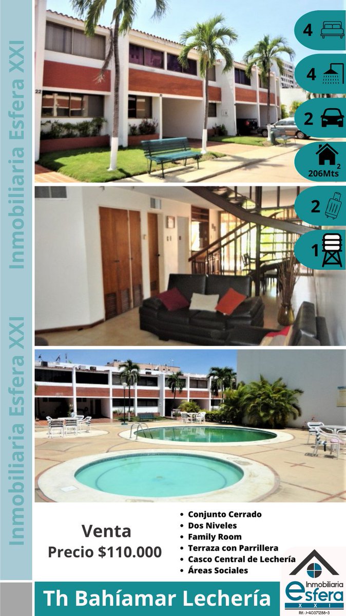 Teléfono: +58 414 8116124
 +58 424 8533470
Correo: inmobiliariaesferaxxi@gmail.com
Instagram: @inmobiliariaesferaxxi
Linkedln: Inmobiliaria Esfera XXI
Facebook: Inmobiliaria Esfera XXI
Youtube: Inmobiliaria Esfera XXI
Pinterest: Inmobiliaria Esfera XXI