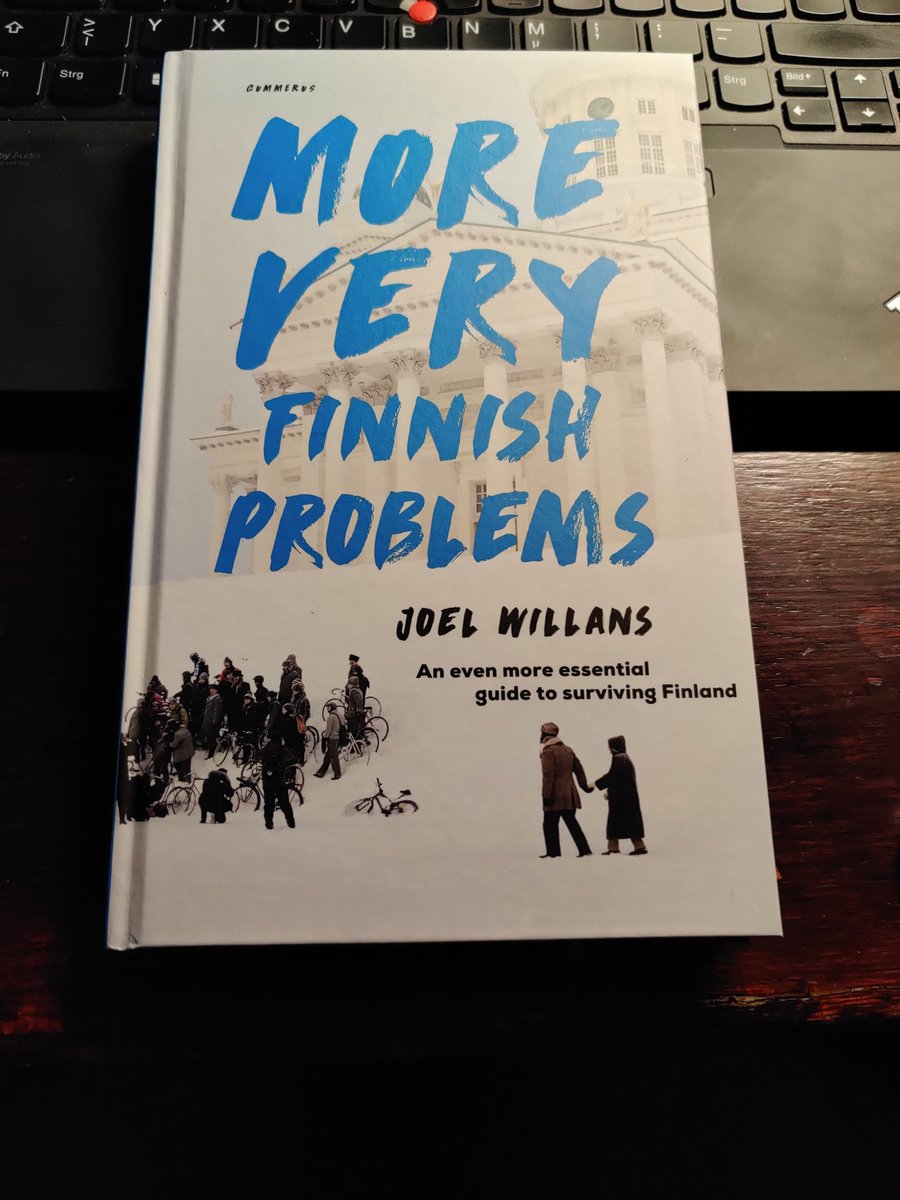 Pablo_the_Finn's tweet image. Yeehaa, just got a belated, but absolutely awesome Christmas Present #VeryFinnishProblems 🇫🇮🥳It's not only hilarious, but full of wisdom as well (see the dish drying cupboard) and it's signed 🤩 @VFinnishProbs #Suomi #Finland !B
