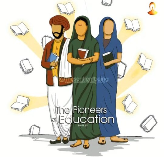 साहस,संघर्ष और समर्पण की प्रेरणा-माता सावित्री बाई फुले
#NationalTeachersDay3Jan