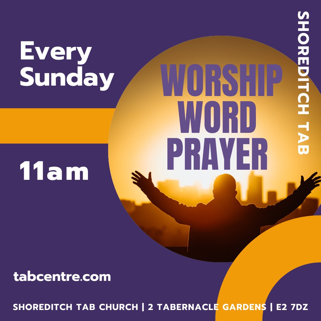 Join our Tab family every Sunday morning 11am at Shoreditch Tab Church! #church #churchfamily #Shoreditch #jesus