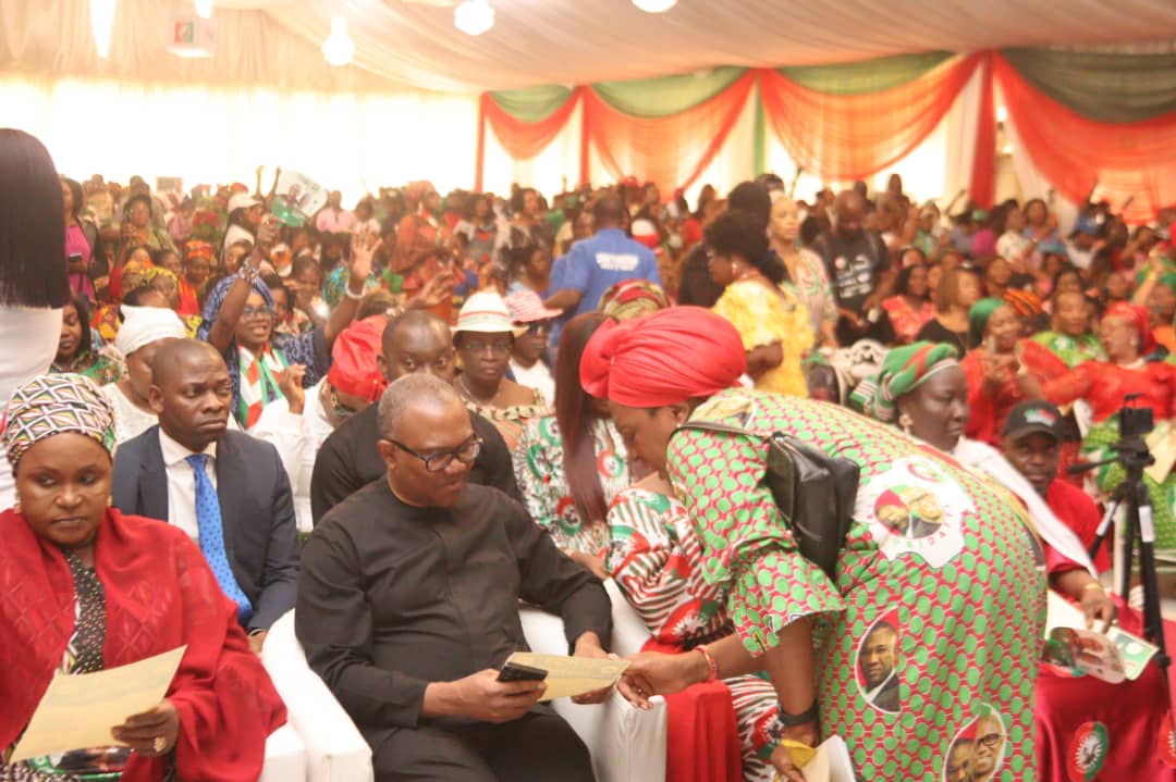 PeterObi's tweet image. My dear wife and I attended the town hall meeting themed, 'Women for a new Nigeria' in FCT, Abuja. I will carry women along, bring them to the leadership table where decisions are being made, and also allow them to utilize their potentials for the betterment of Nigeria.- PO