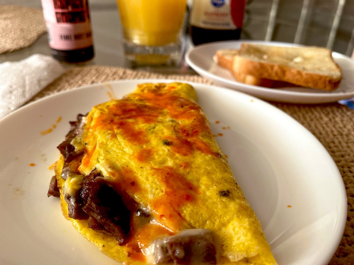 I had some Rib Eye Cap leftover from yesterday’s cook. Why wouldn’t I make a Steak and Swiss Omelette?!!!
<a href="/thespicygnome/">The Spicy Gnome™</a>