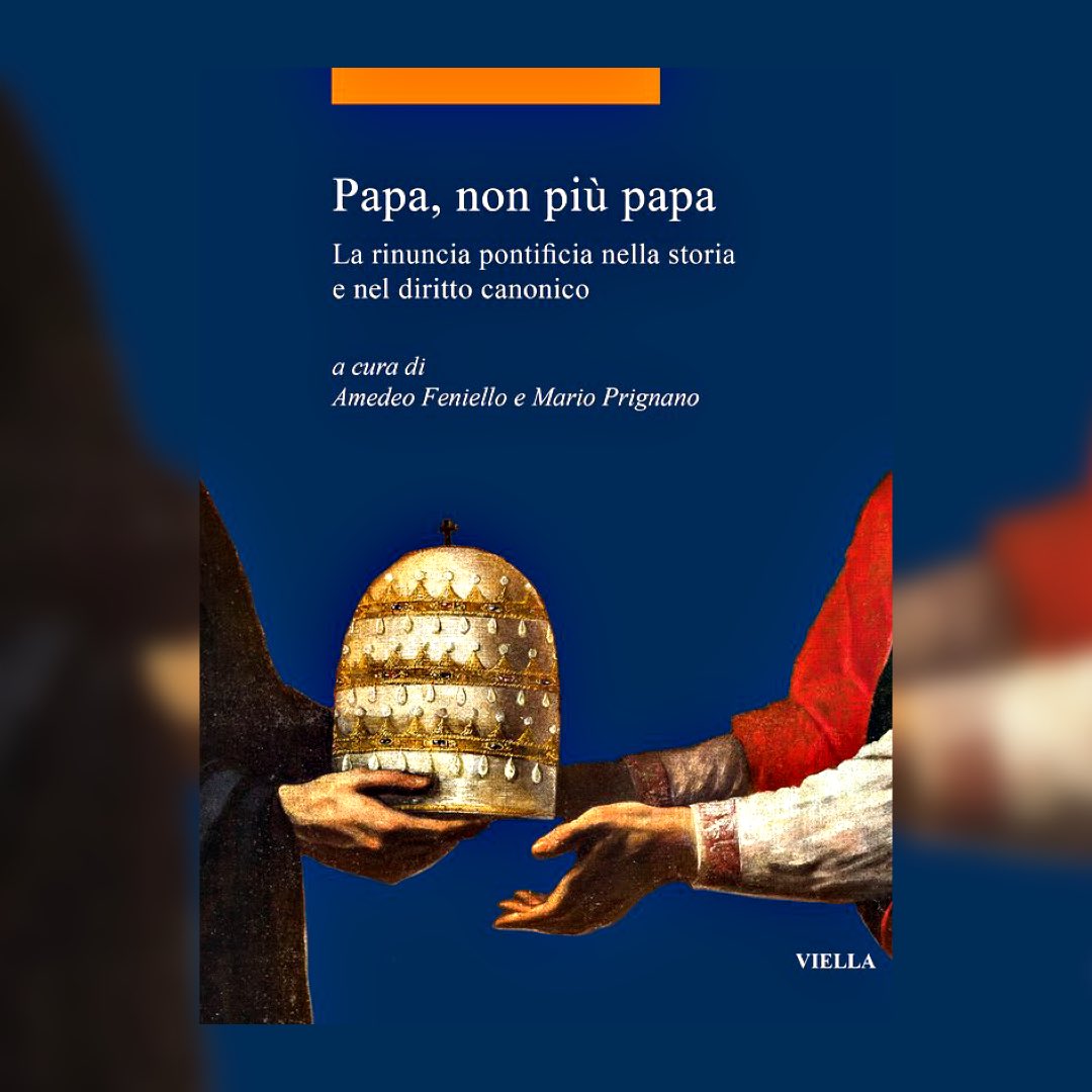 Dal 10 gennaio in libreria 'Papa, non più papa. La rinuncia pontificia nella storia e nel diritto canonico' a cura di Amedeo Feniello e Mario Prignano. bit.ly/3Gf3854