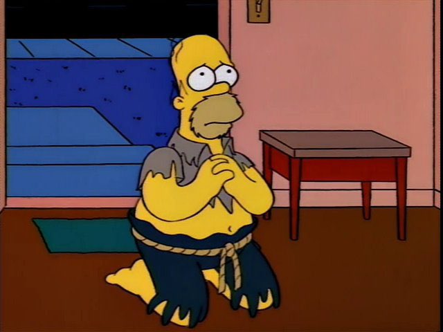 homer_fact's tweet photo. “Marge, mírame, llevamos separados un día y ya voy más sucio que un cerdo. Dentro de unas horas habré muerto.” https://t.co/Zq6mRrFYIx