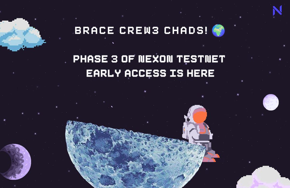 Era_Lend's tweet photo. Phase 3 of Nexon Testnet early access is now live on @zksync.

All the registered users who've completed at least 6 (out of 8) #Crew3 tasks have been invited to test the dapp.

Checkout: https://t.co/5ScdhHRJ8y

Eligible Addresses List:
https://t.co/cMw1eTDgHV https://t.co/nNc9Md6b4u