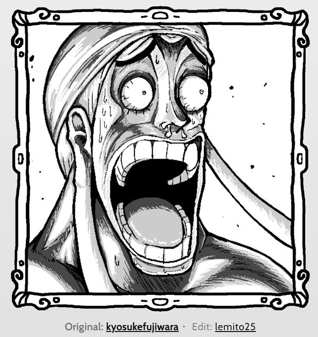 これはエネルの変顔の模写 