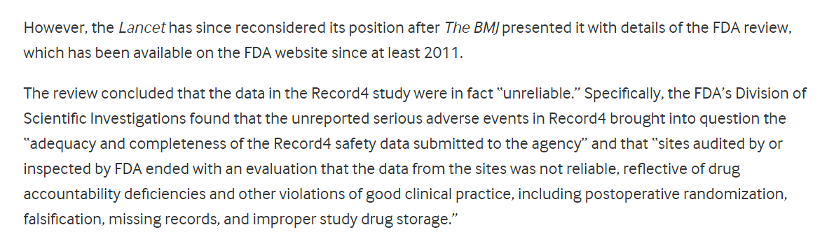 Rivaroxabán: Lancet abre una investigación sobre el ensayo que publicó, tras informar BMJ de que la FDA halló que los eventos adversos graves no informados cuestionaron la adecuación e integridad de los datos de seguridad presentados a la agencia
bmj.com/content/379/bm… #SegPac