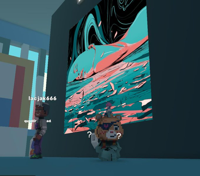 SchadenSolomon's tweet photo. @TheSandboxGame I found "The End of the World" NFT in the NFT institute 🔥 I participated in the #SeasonsGreetingsTSB challenge for a chance to win an NFT! https://t.co/fvR8JBk7xH