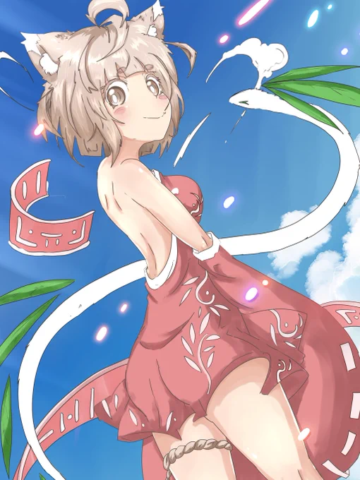 天狐ニナちゃんの拡大イラストも載せておきます 沢山愛でてあげてくださいね