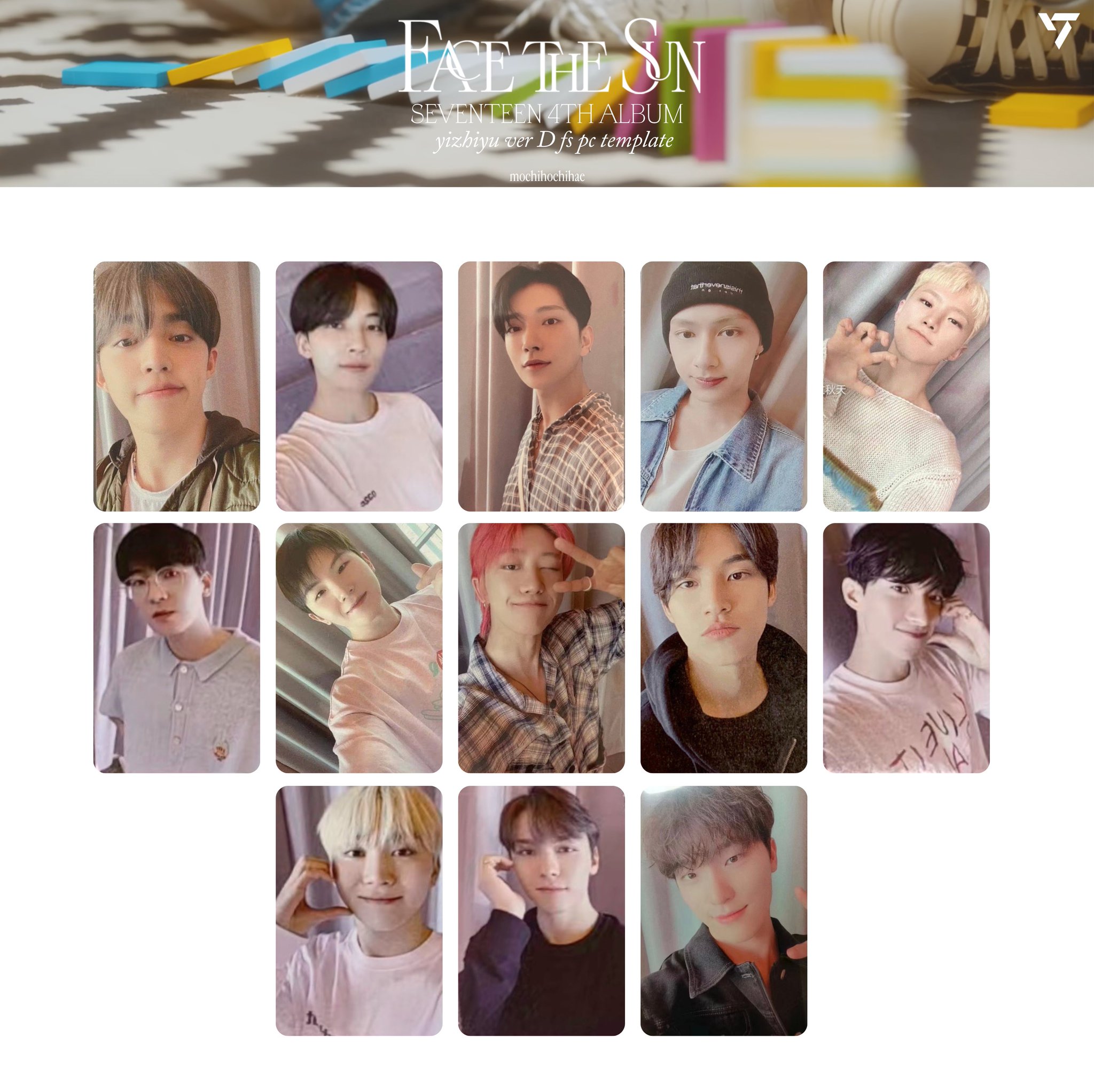 SEVENTEEN OFFICIAL FACE THE SUN ALBUM YZY VC VER.A PHOTOCARD