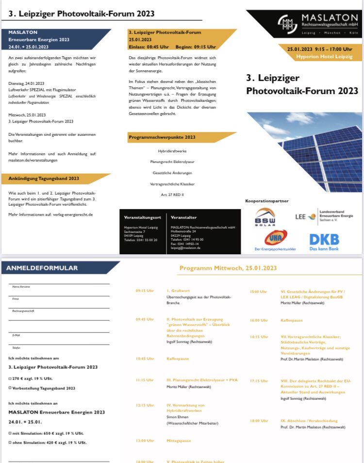 3. Leipziger PV-Forum! Sei dabei