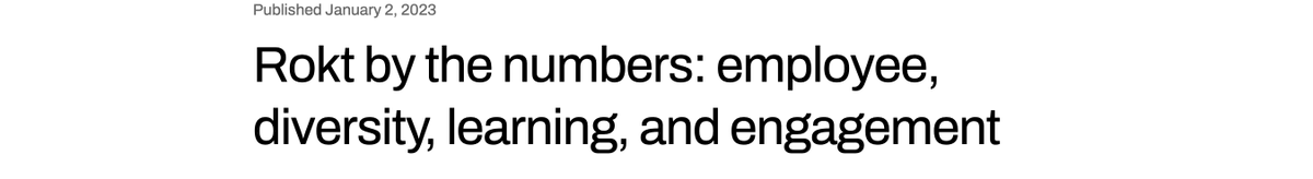 smiles_lizzie's tweet image. Always working on improving these key Rokt company statistics, but proud of where we are so far! ⭐️
rokt.com/blog/rokt-by-t… #rokt #elizabethbuchanan
