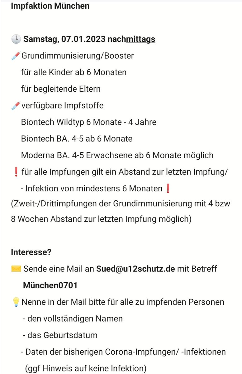 U12Schutz's tweet photo. Impfaktion in MÜNCHEN https://t.co/vsmcBwDGBl