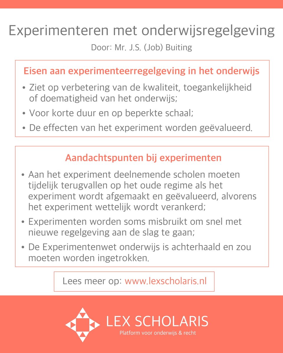 Volg ons op Twitter en blijf op de hoogte van onze artikel en al het nieuws over Onderwijs &amp; Recht (2/2).