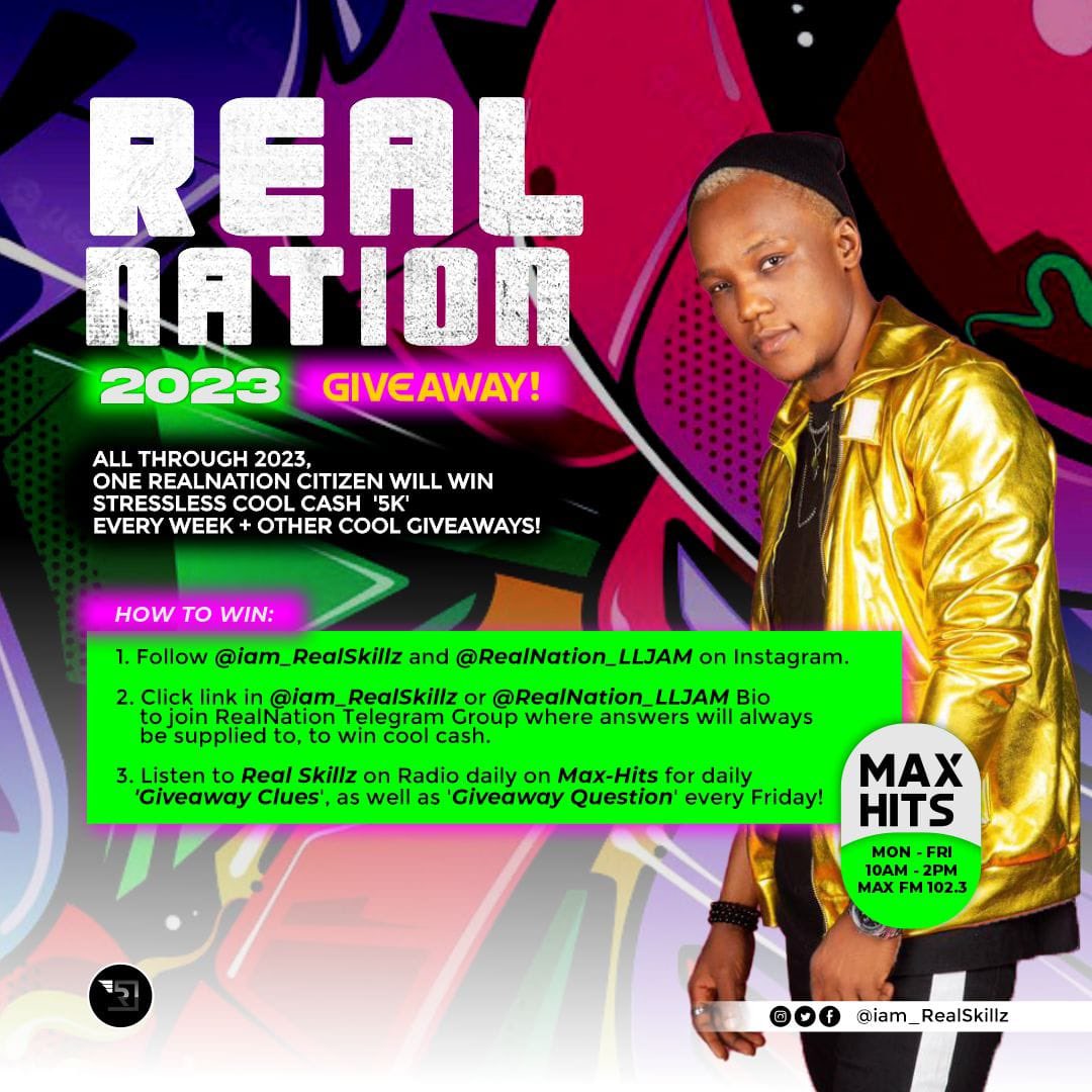 iam_RealSkillz's tweet photo. 5K every week for one RealNation citizen all through 2023!!!

#realnation2023giveaway #giveaway https://t.co/80b4CKWcfR