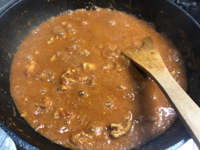 1時間煮込んだバターチキンカレー🍛 