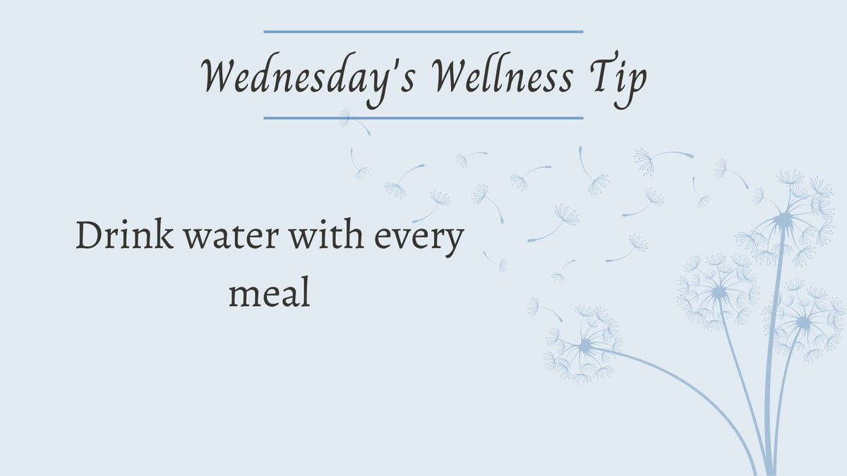 Drinking water with your meals 🍽 helps to digest your food properly and can even help you to lose weight. It's also a good way to stay hydrated and keep your body functioning at its best.

⁠#wellnesswednesday #healthandwellness #nogymneeded #stayhydrated