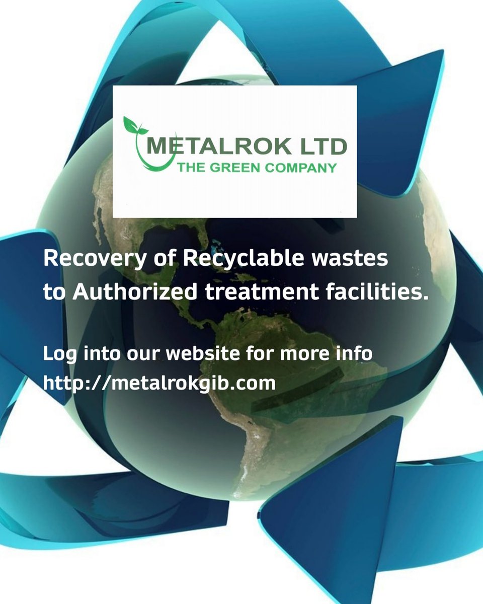 Log into our website for more info.
#itstartswithyou
#recycleeveryday
metalrokgib.com