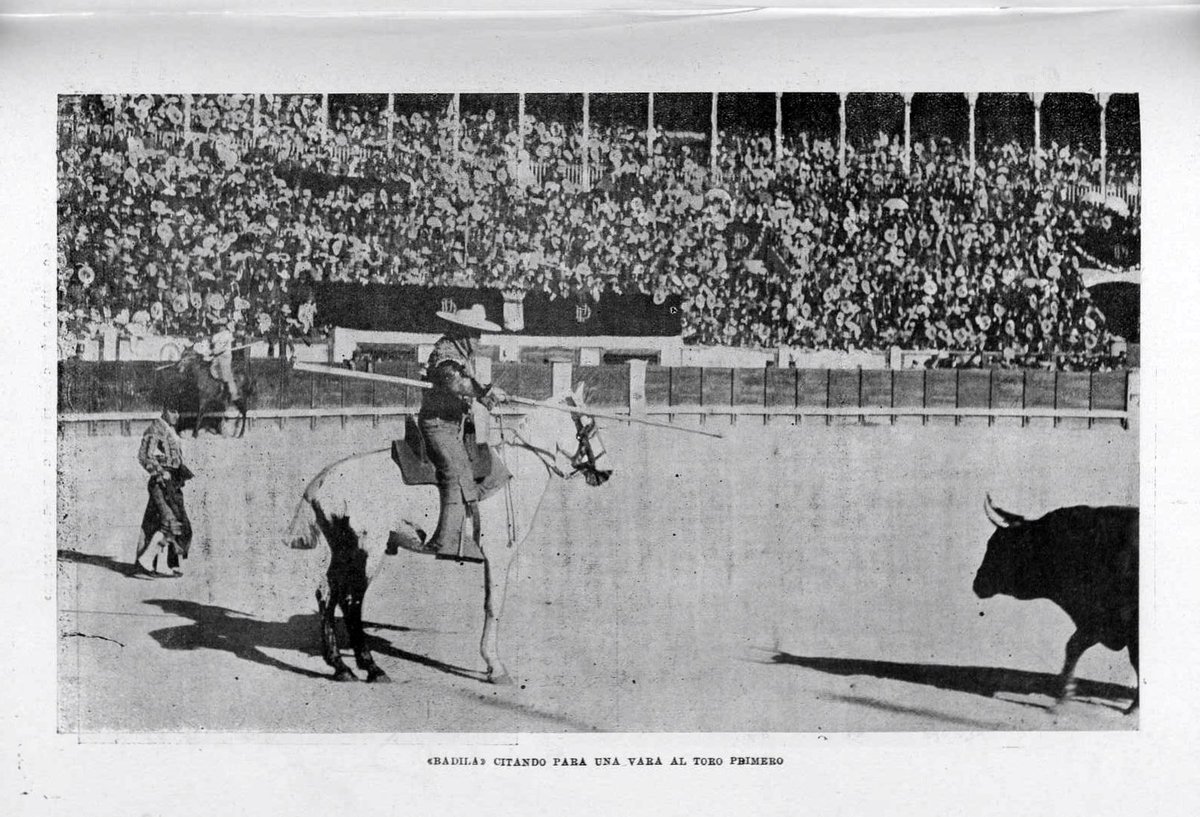 #LaTauromaquia. 1902: “Badila” citando para una vara en la plaza de Madrid, mayo 1902