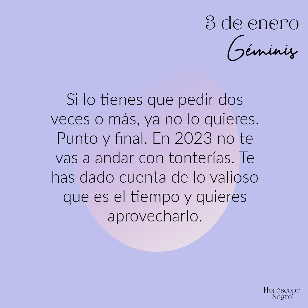 El horóscopo diario del 3 de enero para #Tauro ♉🔮 #horoscoponegro #horoscopodiario