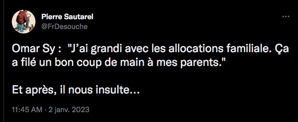 Nain_Portekoi's tweet photo. Ce que dit Omar Sy versus ce que répandent les racistes.
#LextremeDroitMent
#LextremeDroiteMent
#LextremeDroiteMentToutLeTemps https://t.co/oQvDjyaaF9