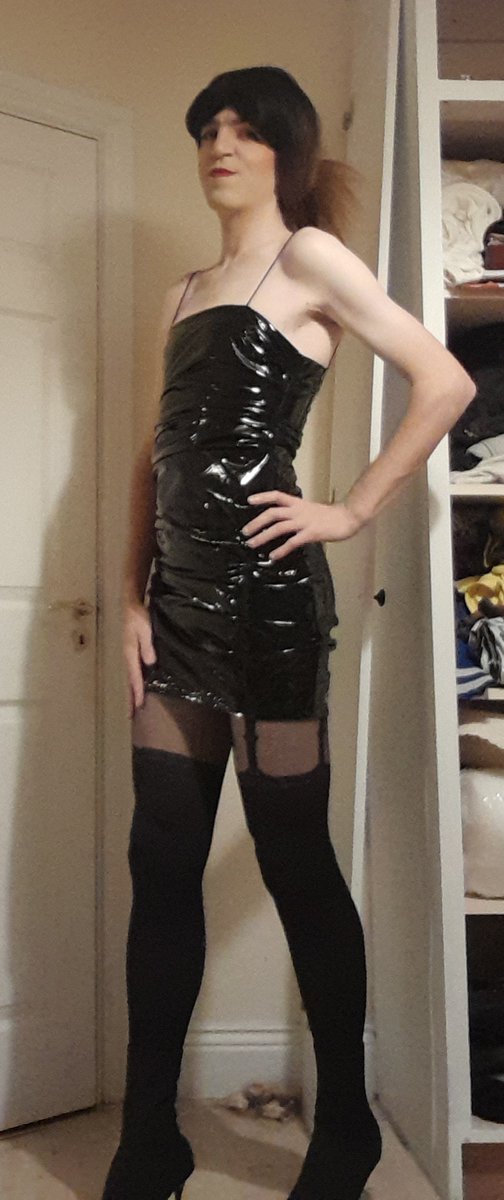 One of the dresses from the christmas Shein haul 🤣 . #crossdresser #drag #femboy #girlyboy #pvc #pvcdress