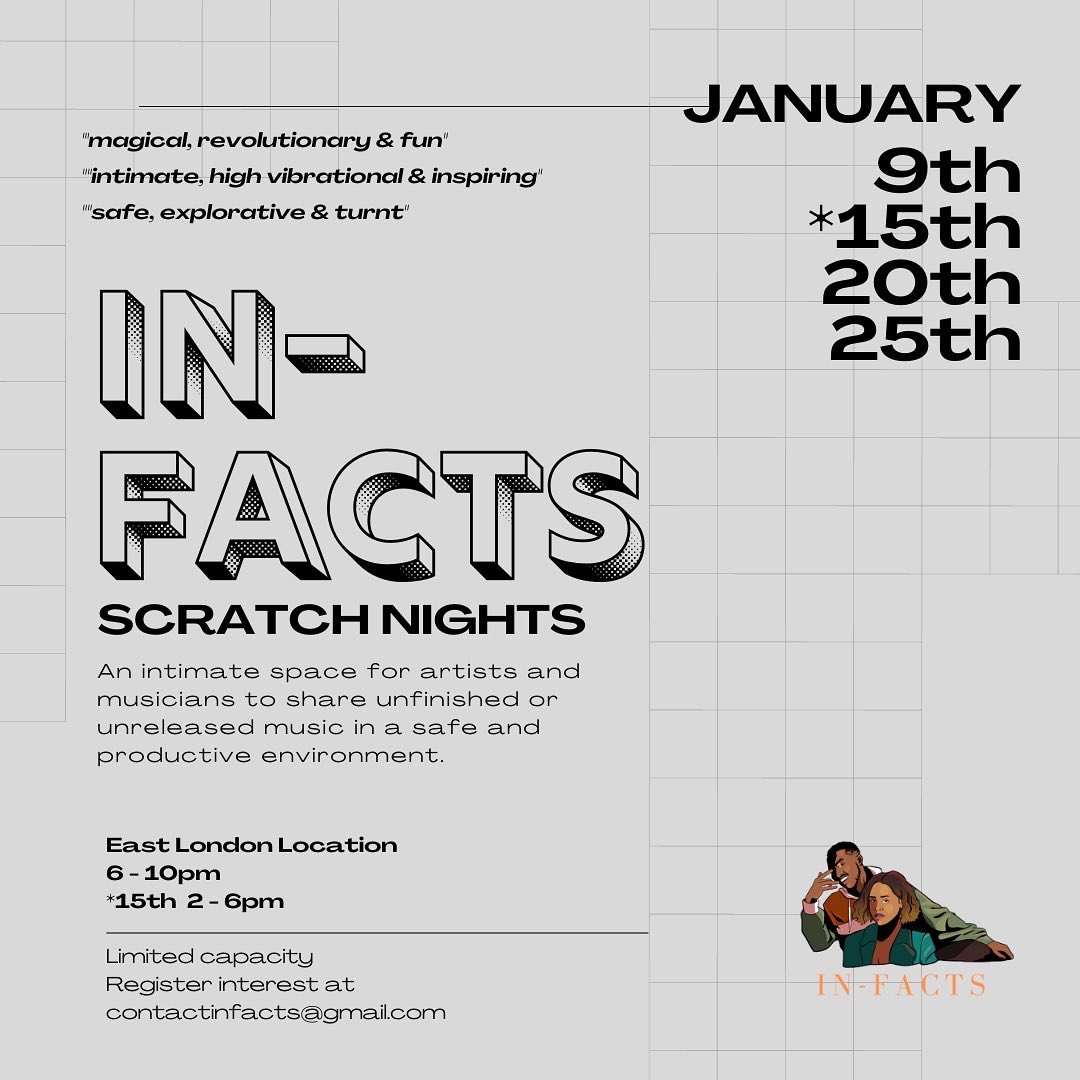 AmeliaPoamz's tweet photo. Happy New Year! 

Myself and @lemziartist have been running some intimate nights where music artists can share unfinished/unfinished music to a small group of fellow creatives for feedback and encouragement. 
We have some Jan dates. Email us for interest contactinfacts@gmail.com https://t.co/QDvsqntsoa