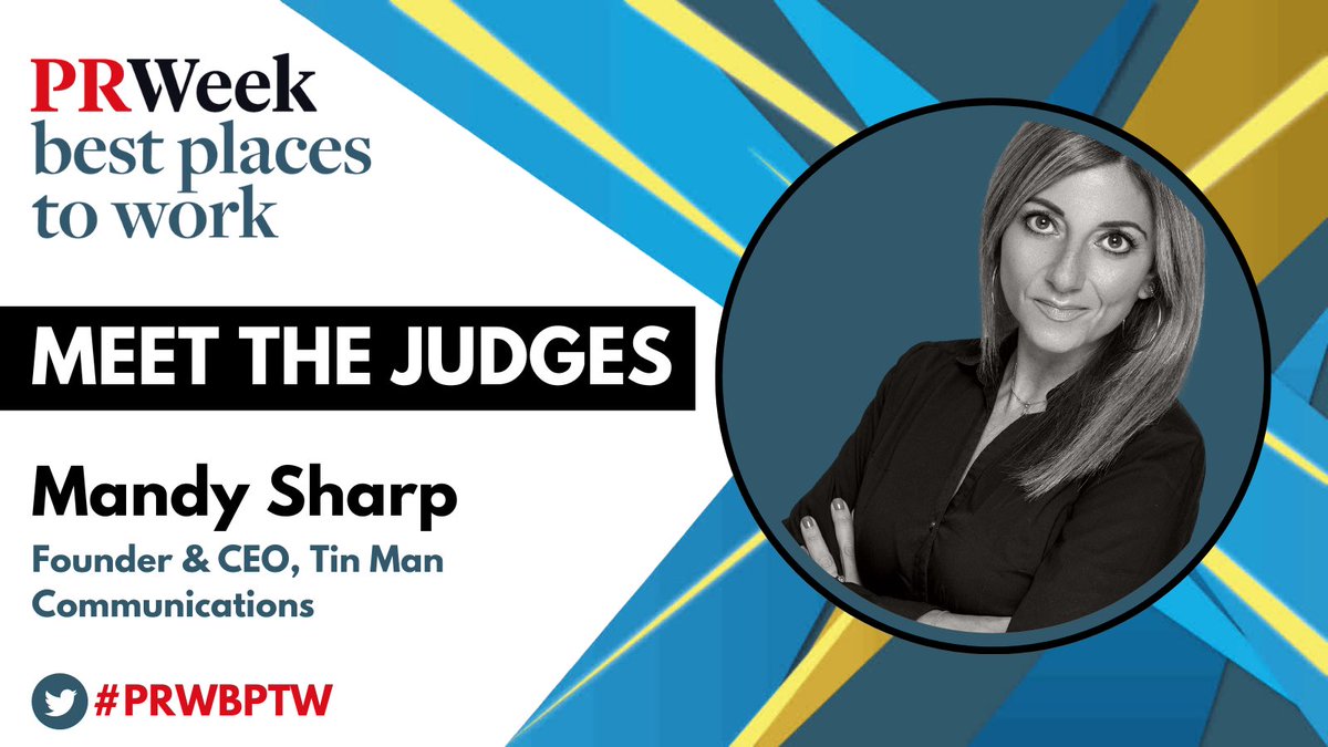 Looking forward to being part of this year’s Best Places to Work Awards 
<a href="/tinmancomms/">Tin Man</a> <a href="/prweek/">PRWeek</a>