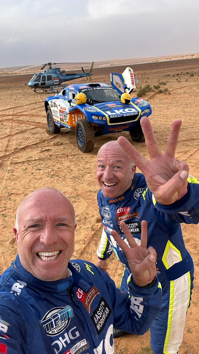 Stage 3 ✅ It was a great stage, unfortunately we had to quit early due to bad weather conditions... We had an amazing day and the car is getting better and better.

#DakarRally #Dakar2023