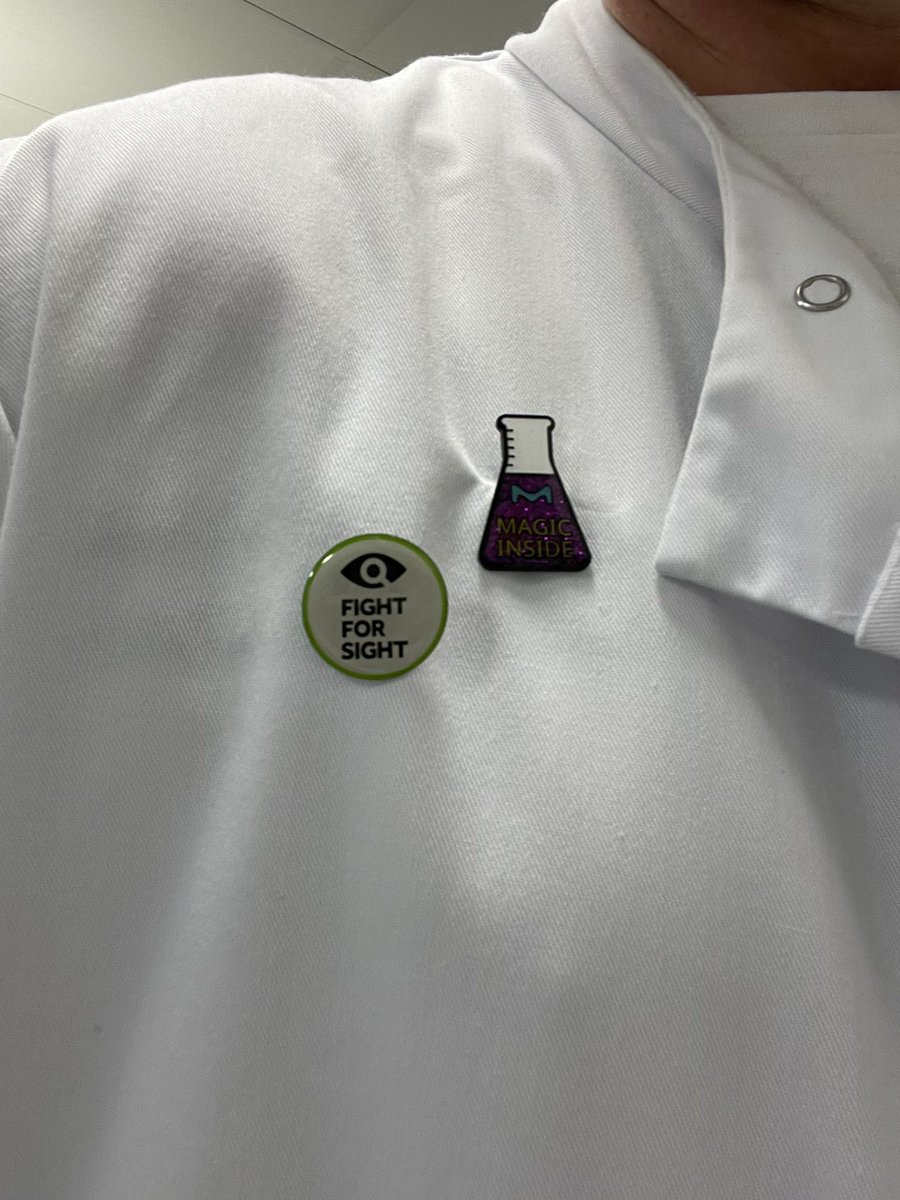 Happy that the UK 🇬🇧 is also getting lab pins! #smallthings #merckpins #fightforsight